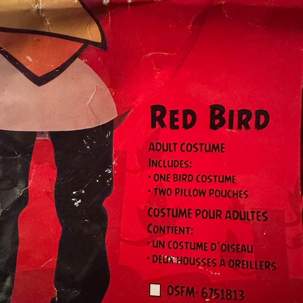 EUC Paper Magic | Adult Angry Birds Costume | Red Bird